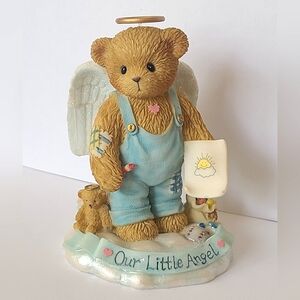Vintage 90s Cherished Teddies Dylan Little Angel Boy Gift Collectible Figurine